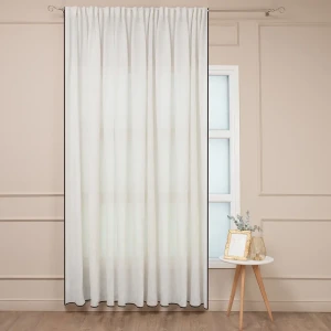 AMORE MIO Штора неоклассика бежевая на ленте для спальни 89433200