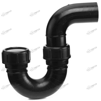 SANIT 673509517 Сифон, ПЭ-сток, вертикальный / горизонтальный 