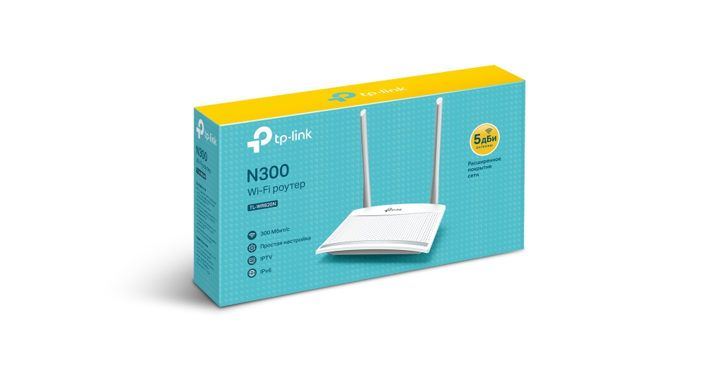 TL-WR820N N300 wi-fi router, 1 10/100m wan + 2 10/100m lan ports, 2 antennas TP-Link Santreyd  - Вид №4