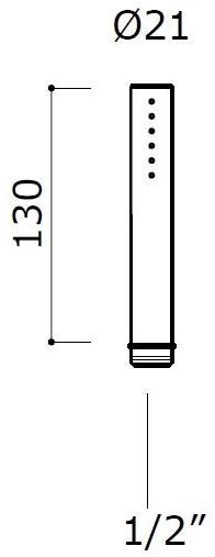 MINA Настенная термостатическая душевая стойка из нержавеющей стали с ручным душем Corsivo 11th22+55100+0700+g20 - Вид №5