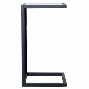 Прикроватный столик черный с мраморным топом 36 см FOR MISS  264005 Черный;белый