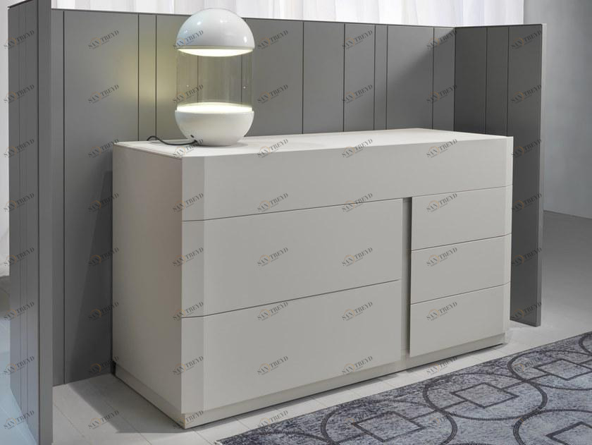 EmmeBi Комод из лакированного массива дерева со встроенными ручками Samar sun-id-1501450