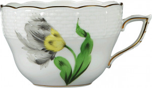 103370 Herend Чашка чайная 150мл "Китти" (черная) Фарфор, Керамика