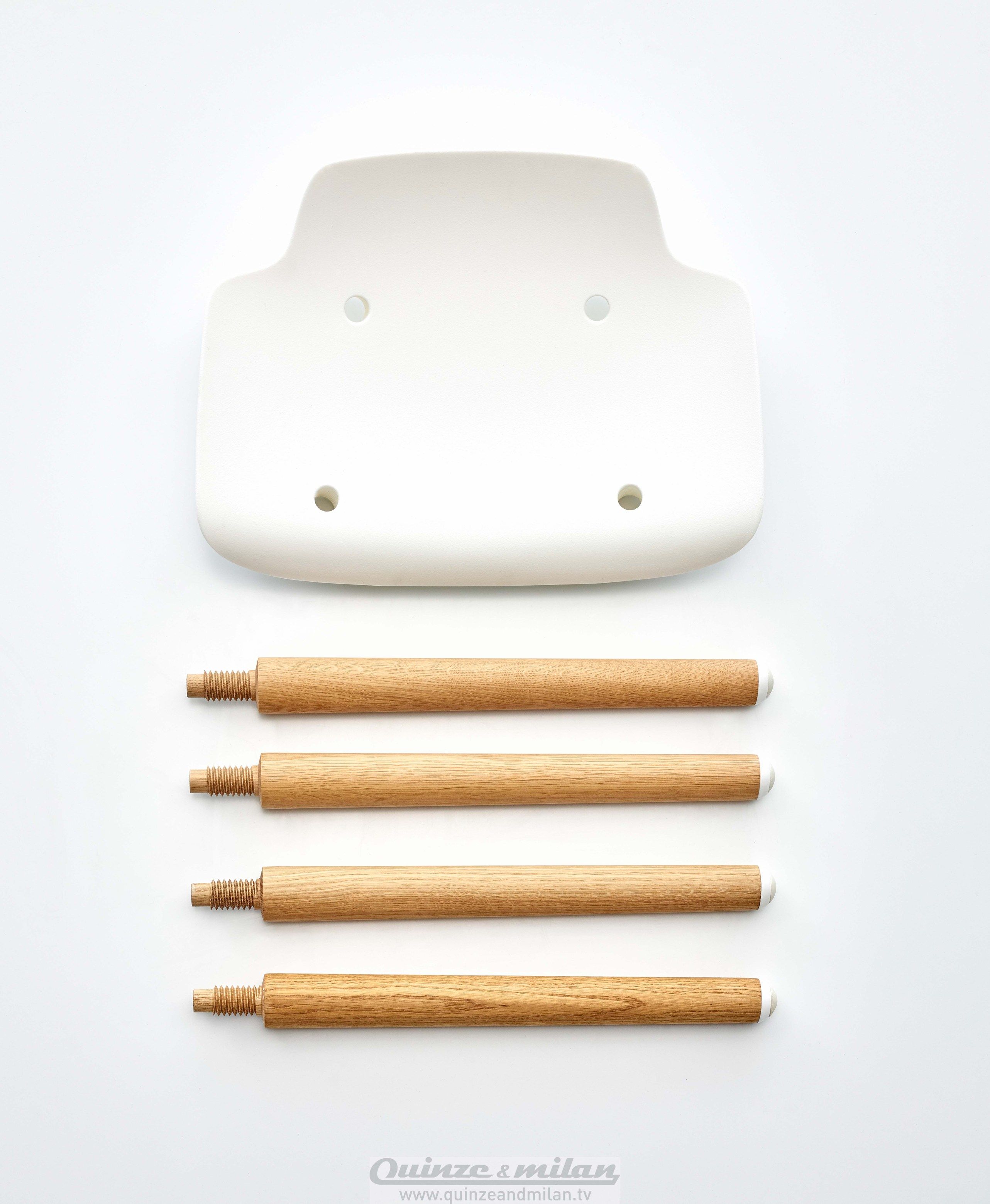 Низкий стул из дерева и полипропилена Quinze & Milan Pilot ARCH-00030889 - Вид №13