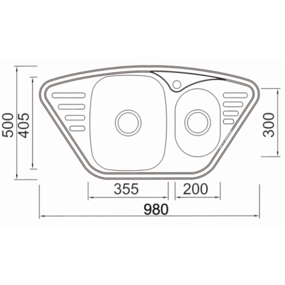 Кухонные мойки Eco Wien SWT-9850B.A SEAMAN  - Вид №1