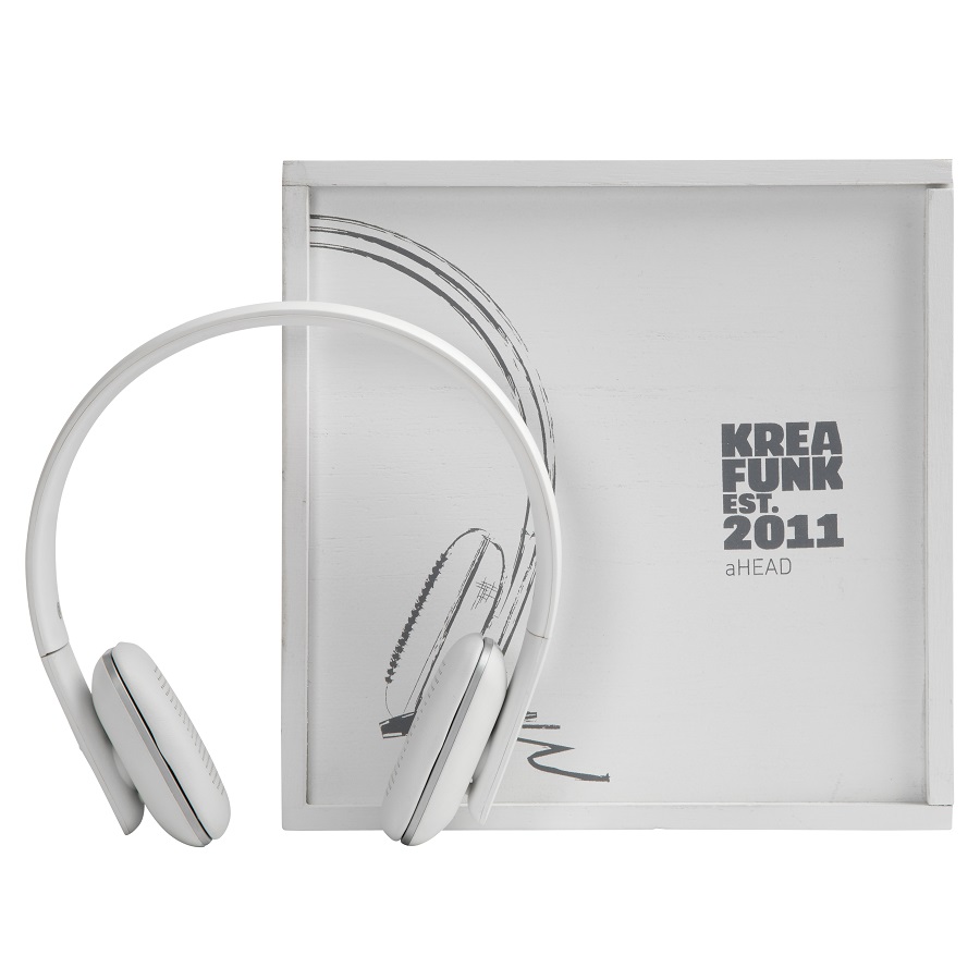 Наушники беспроводные aHEAD, белые KREAFUNK KFSS13 - Вид №7