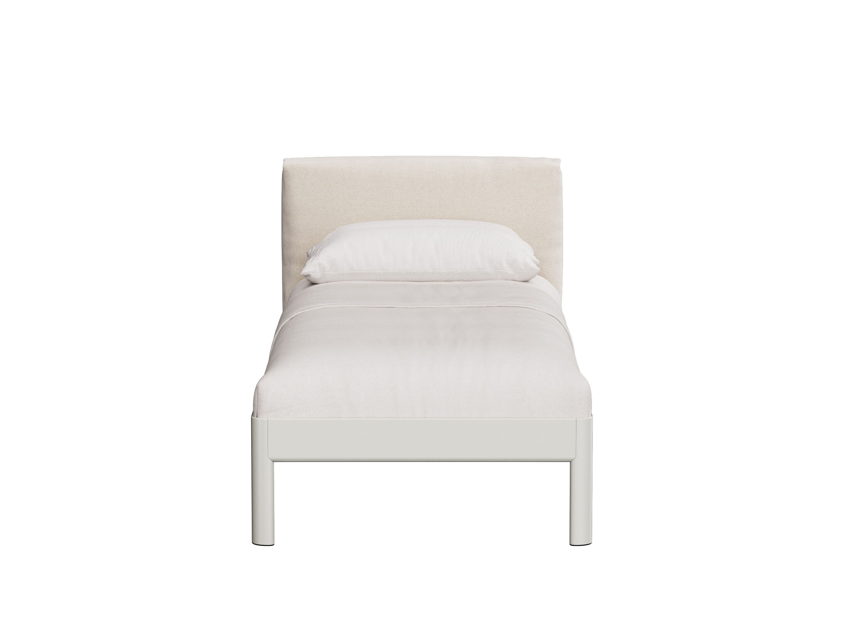 Алюминиевая односпальная кровать с мягким изголовьем Noah Living Heia ARCH-00076752 - Вид №1