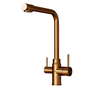 91869918 Смеситель для кухни Mixline MLSS 0320 Bronze поворотный излив 32.4 см цвет бронза STLM-1353072