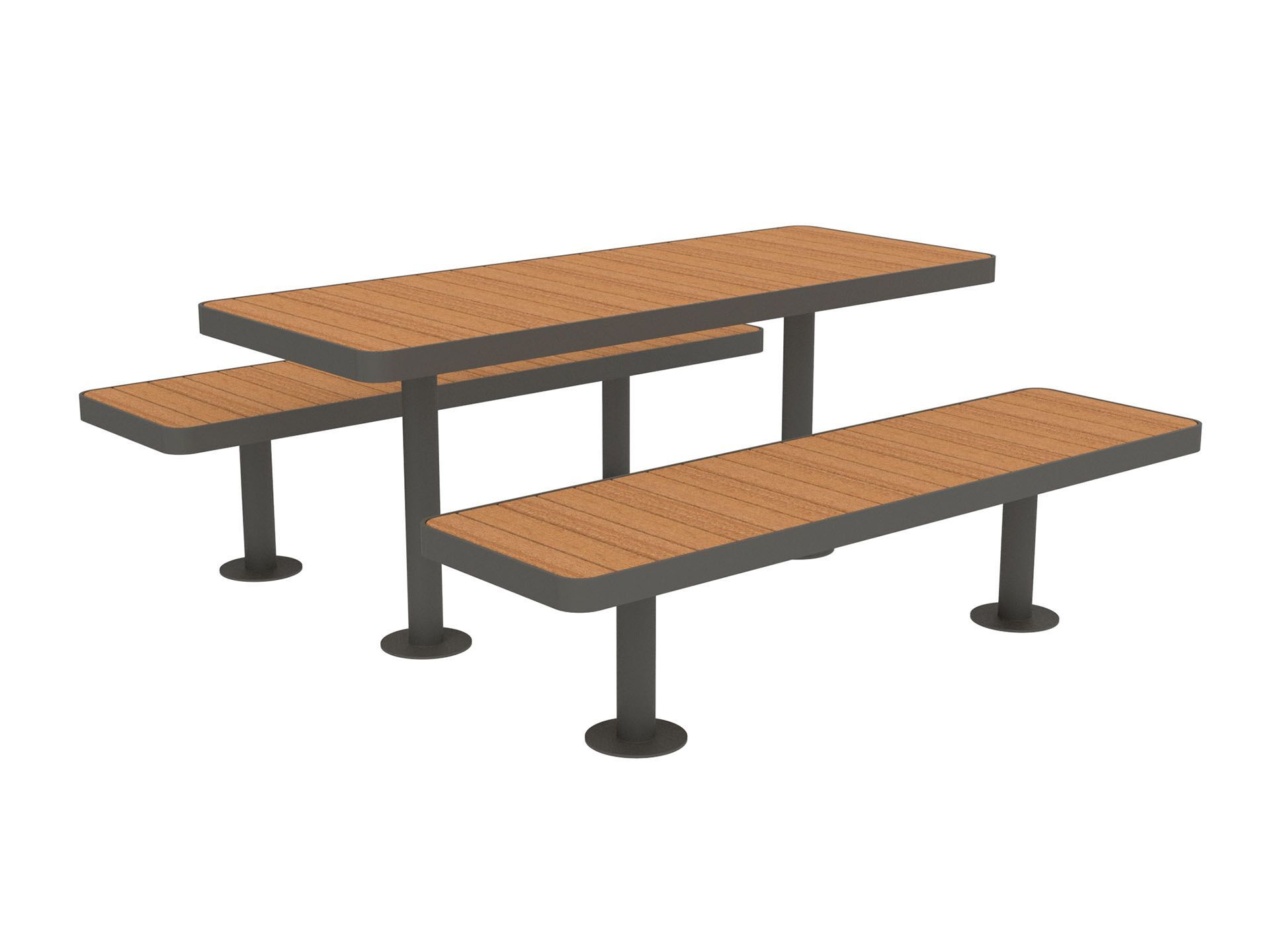 Стол для пикника со встроенными скамейками Lazzari палуба ARCH-00057717 - Вид №14