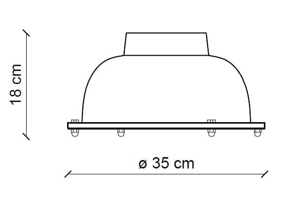 Керамический потолочный светильник FERROLUCE Industrial ARCH-00039789 - Вид №7