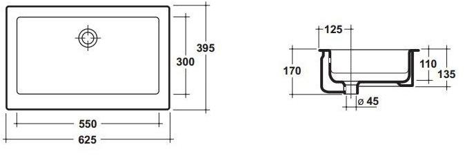 Lil4663001 Накладная раковина под столешницу  овальная Olympia Ceramica LAVABI D'ARREDO - Вид №2