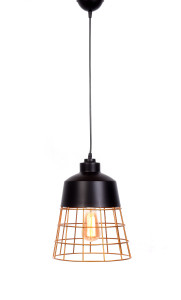 90643469 Светильник подвесной LDP 7933 BK Bagsy 1 лампа 12 м² цвет черный STLM-0321090 LUMINA DECO
