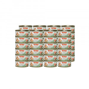ПР0020189*48 Корм для кошек кусочки розового тунца со шпинатом конс. 70г (упаковка - 48 шт) PETREET