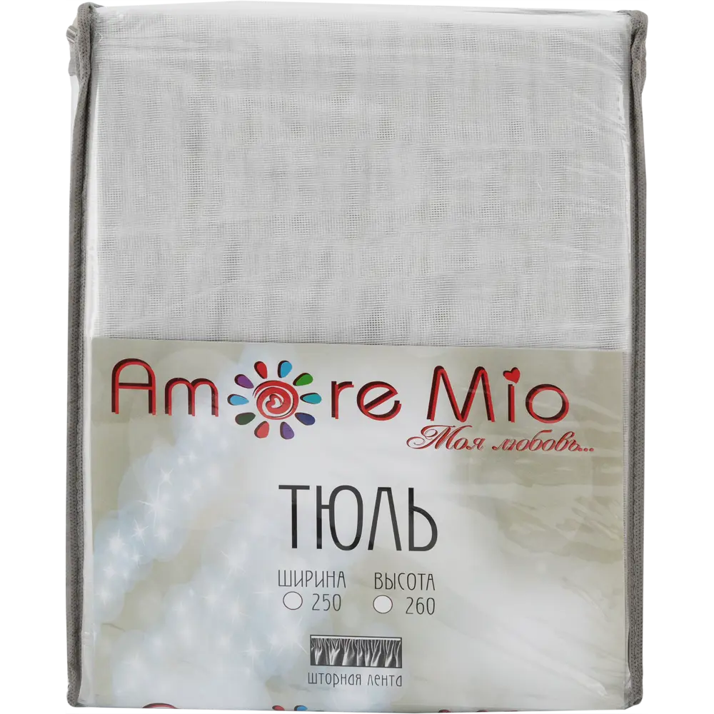 Тюль на ленте Sanal, 250x260 см, однотон, цвет белый AMORE MIO STLM-2191873 - Вид №6