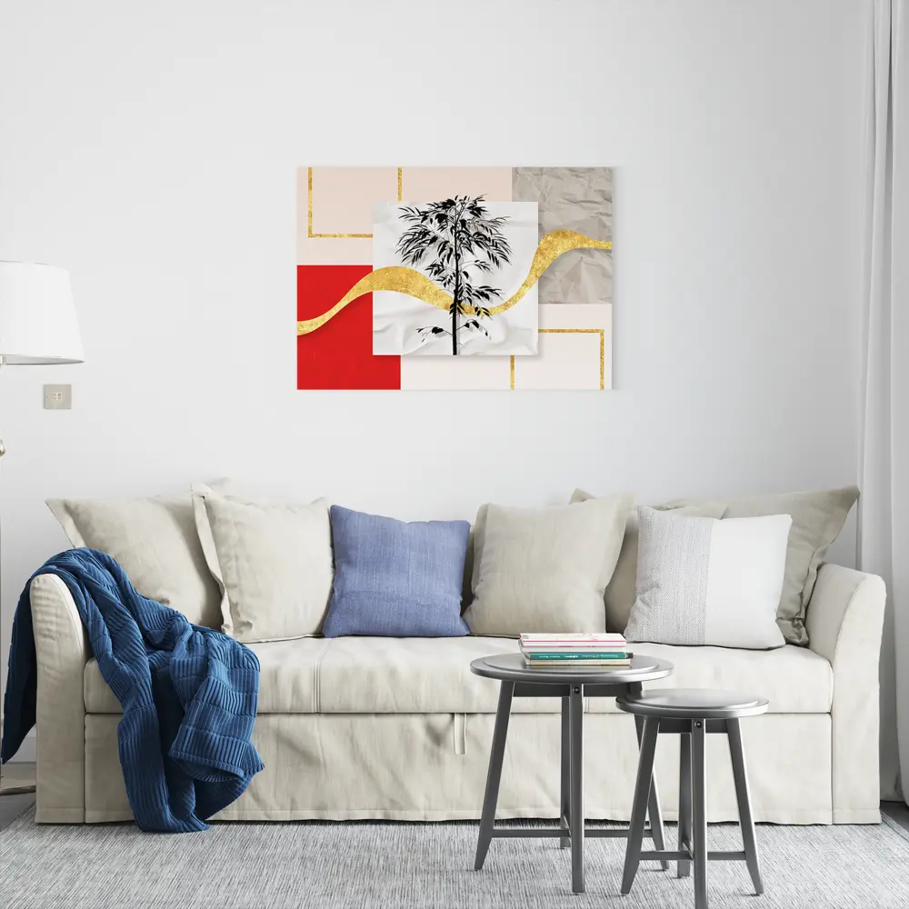 Картина на холсте Постер-лайн Дерево абстракция 50x70 см STLM-2161799 - Вид №1