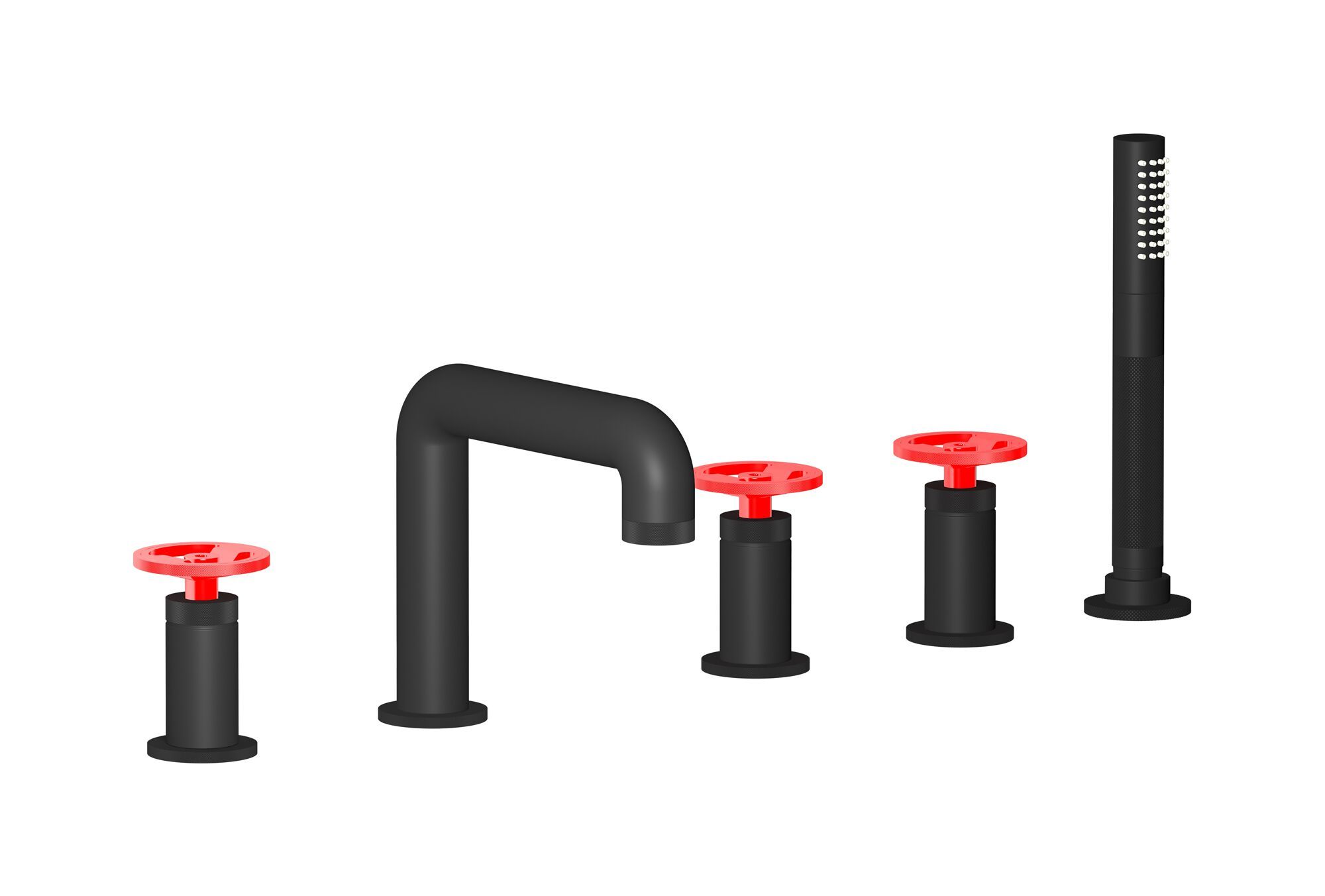 Смеситель для ванны с 5 отверстиями и ручным душем IB Bold ARCH-00114944 - Вид №1