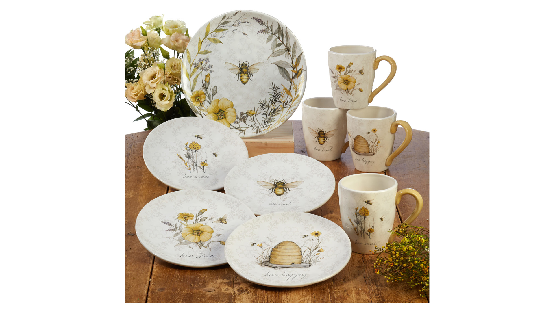 10672175 Certified International Тарелка закусочная Certified Int. Пчелки. Bee true 21см, керамика Керамика  - Вид №3