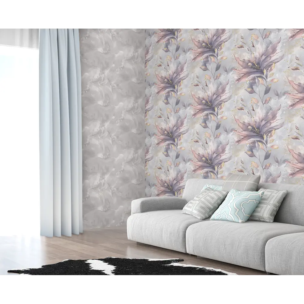 Victoria Stenova Lilian - флизелиновые обои темно-серого оттенка 89346021 STLM-1411807 - Вид №4