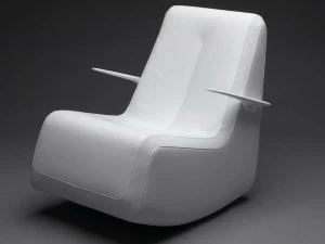 mminterier Кресло-качалка из ткани с подлокотниками Swing