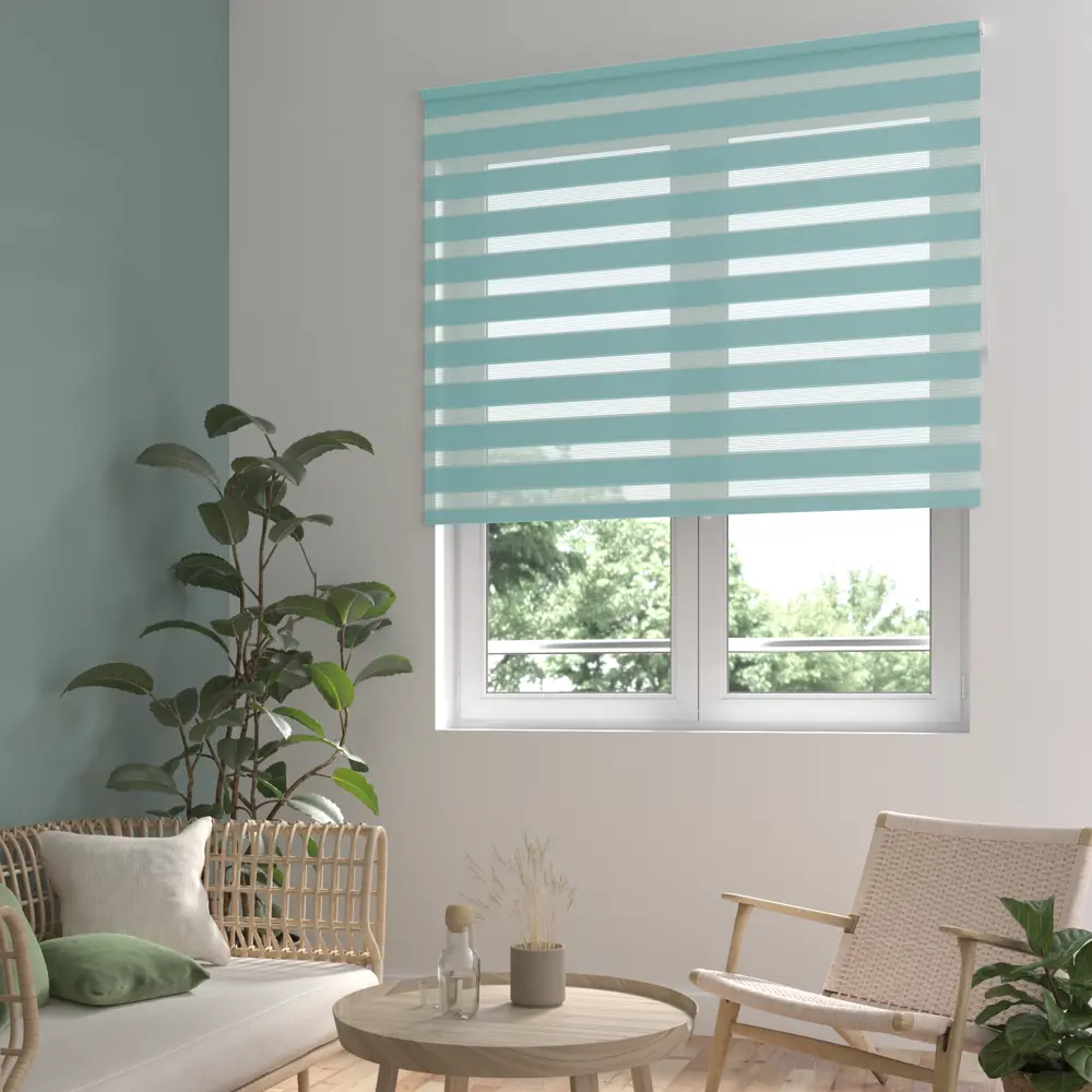 INSPIRE Peter - Рулонная штора день-ночь бирюза 160×175 см 85225660 STLM-0060094 - Вид №9