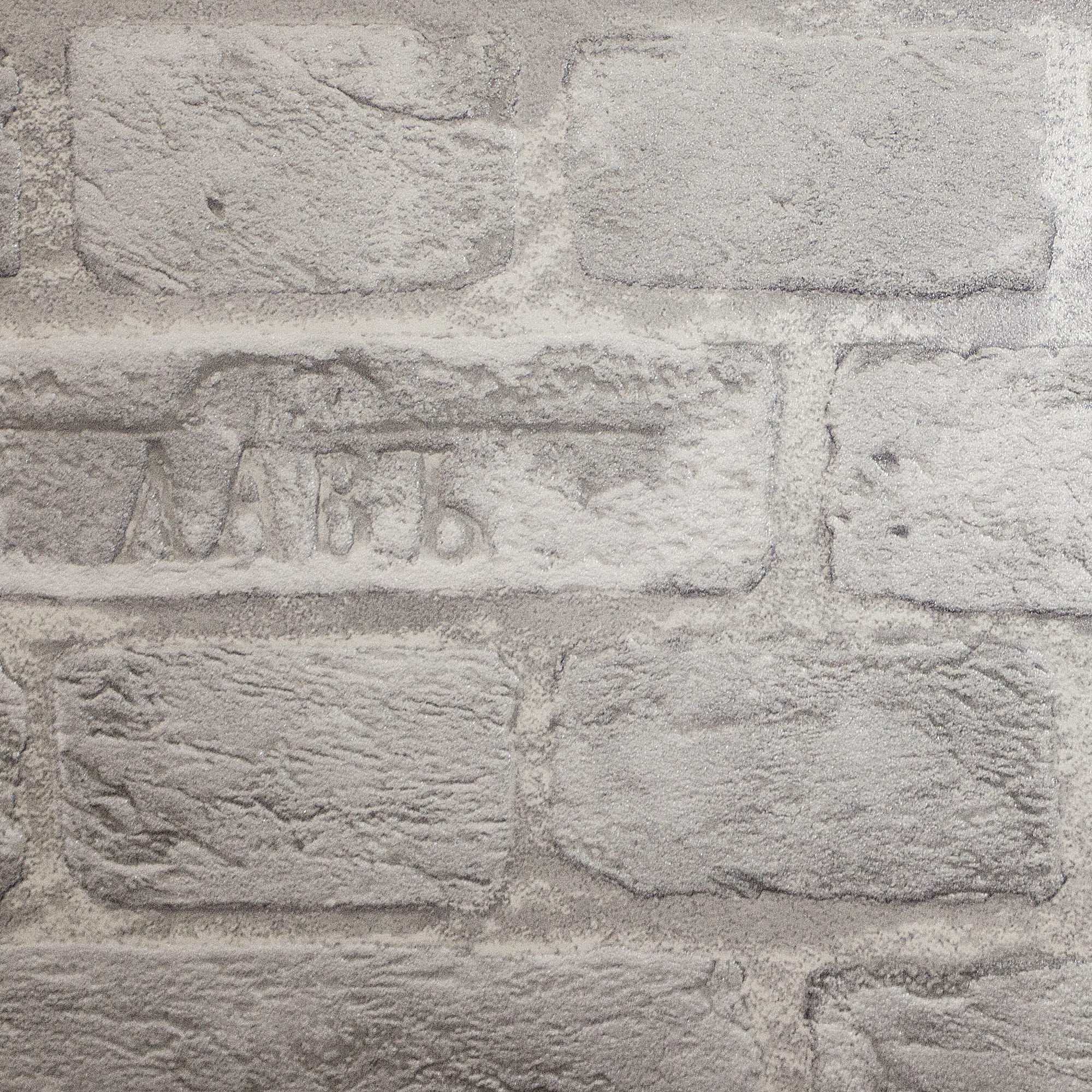 82050283 Обои флизелиновые Бристоль серые 0.53 м 317 11 Кирпичи Santreyd  - Вид №1