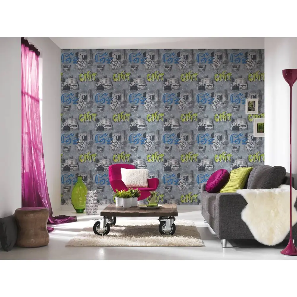 Обои бумажные A.S. Creation Boys & Girls 5 серые 0.53 м 304682 18676800 STLM-2004378 Boys + girls 5 - Вид №3