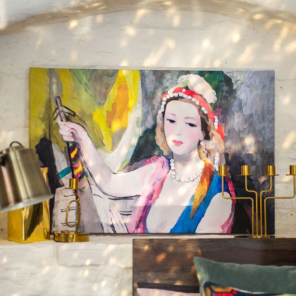 896518938_2628 Картина «Девушка с лютней» (холст, галерейная натяжка) Object Desire  - Вид №1