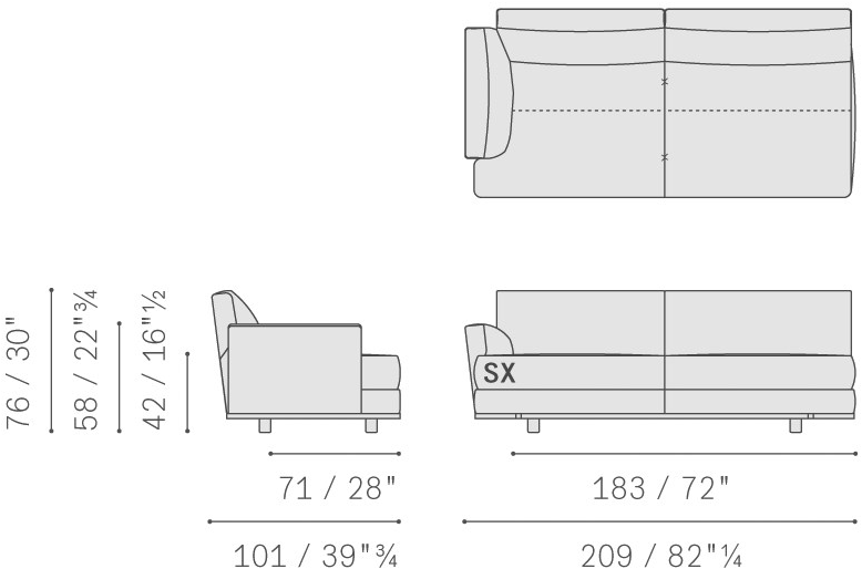 Poltrona Frau Модульный тканевый диван La collezione - divani e poltrone sun-id-1451549 - Вид №20