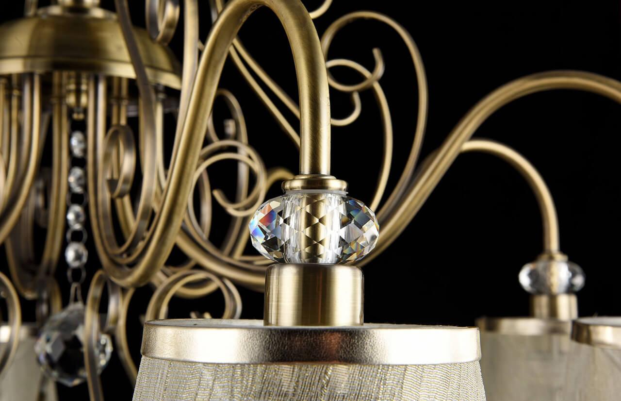 Подвесная люстра Freya Driana FR2405-PL-08-BZ FREYA ДИЗАЙНЕРСКИЕ, DRIANA 186112 Бежевый  - Вид №3