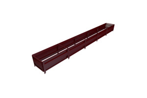 17773846 Сборная грядка GU 0.5х5 м, коричнево-красная 30011_GU505Ch Delta-Park