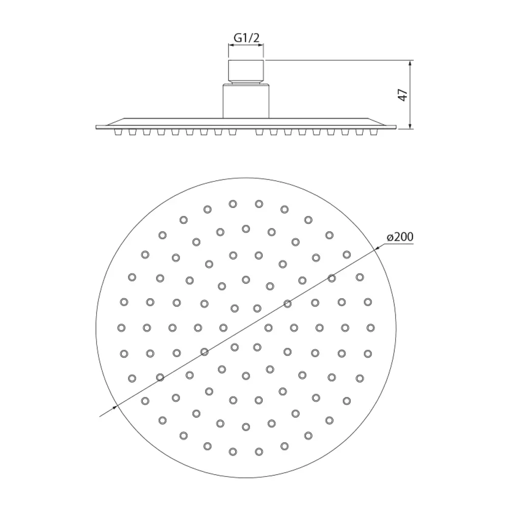 Лейка для верхнего душа Iddis Optima Home круглая цвет хром STLM-2115126 - Вид №3