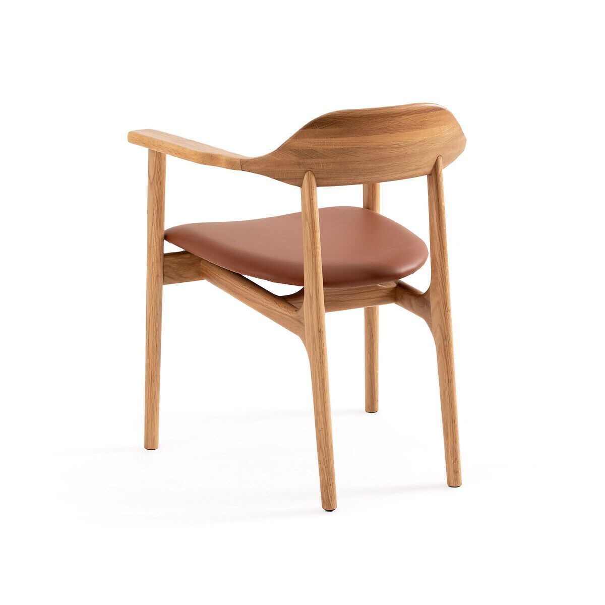Стул из дуба и кожи с подлокотниками AMPM ARIÉ ARCH-00050911 - Вид №2