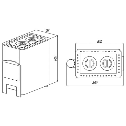 Отопительная печь Варвара УЮТ-2 1393 - Вид №1