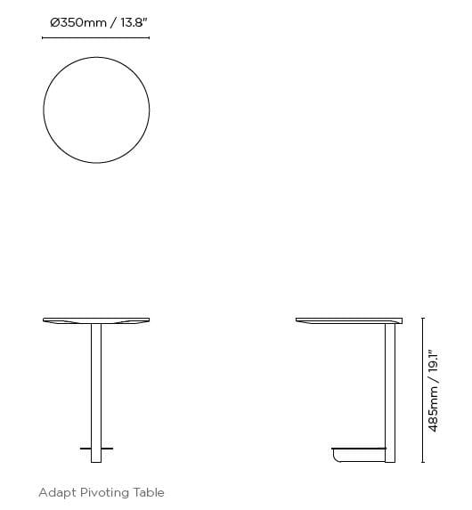 Круглый журнальный столик из МДФ Ross Gardam Adapt ARCH-00011637 - Вид №4