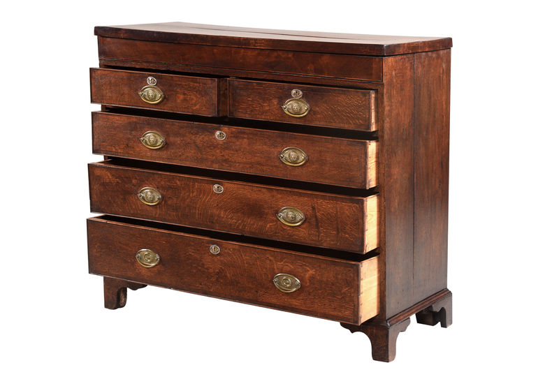 SOR27526 Дубовый комод с поперечными полосами ijlbrown  - Вид №2