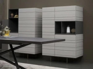 EmmeBi Комод деревянный с распашными дверцами Stripe