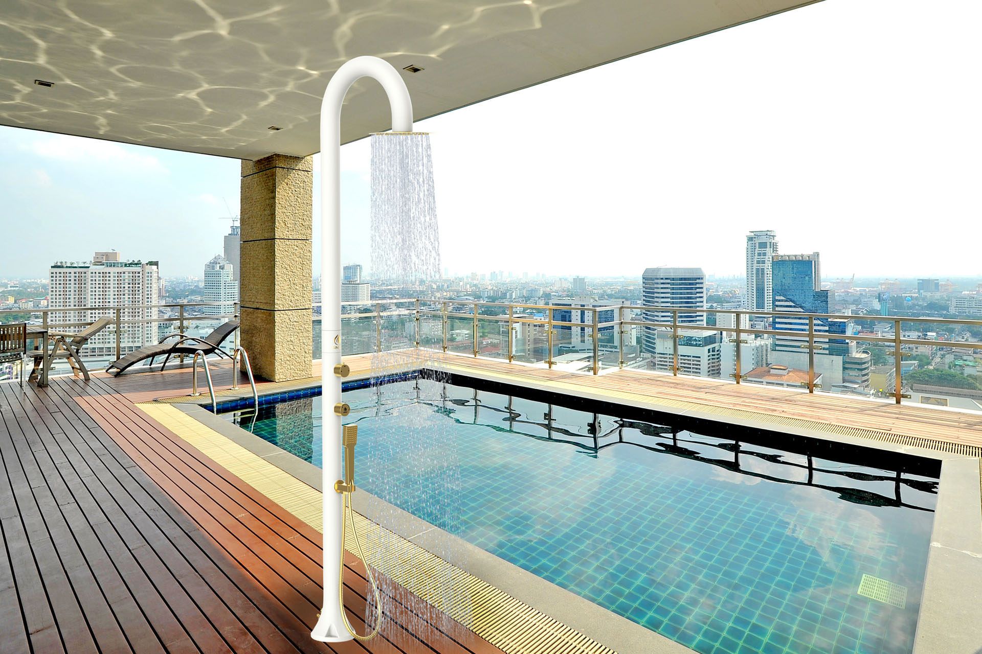 Открытый душ из нержавеющей стали с ручным душем SINED LUNA D ARCH-00091272 - Вид №61