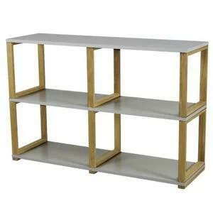 Стеллаж Tenzo Art, 80х120х36 см, дуб, серый