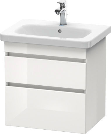 DS648000909 Тумбочка подвесная DuraStyle #DS6480 580 x 448 мм Светло-голубой матовый декор Duravit - Вид №2