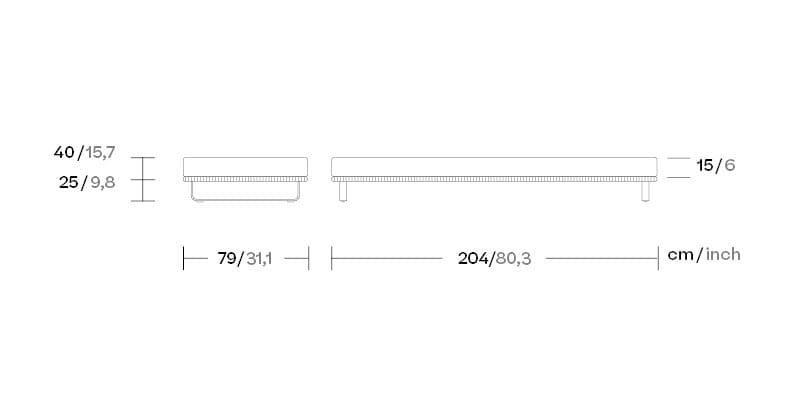 Ткань сад шезлонг Kettal укус ARCH-00113167 - Вид №6