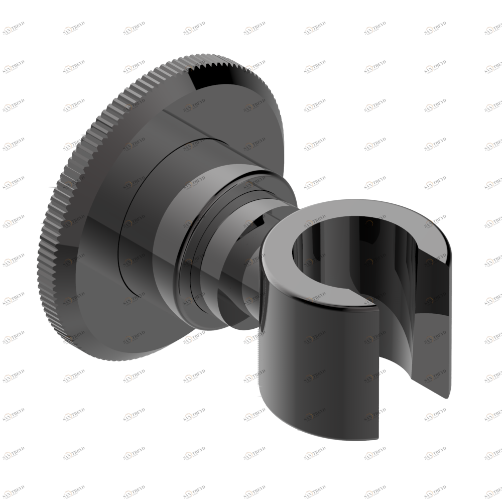 A55-53F Кронштейн стационарный встраиваемый в стену Thg-paris Art Déco с рукоятками Matt graphite PVD A55 53F CAT.F