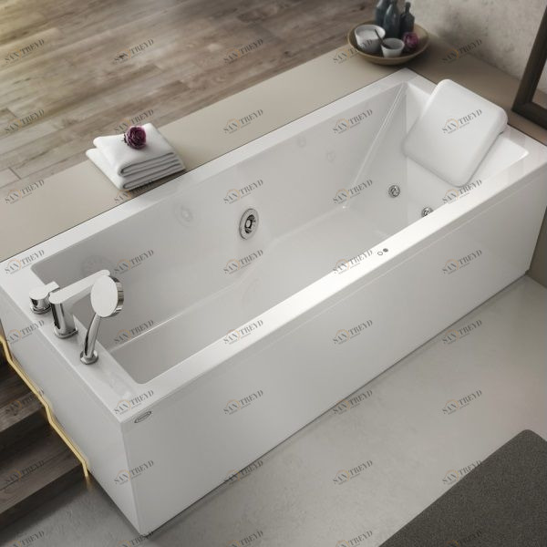 Ванна с гидромассажем "BASE" Energy 160 угловая 9443-807A Dx Jacuzzi 9443807ADX