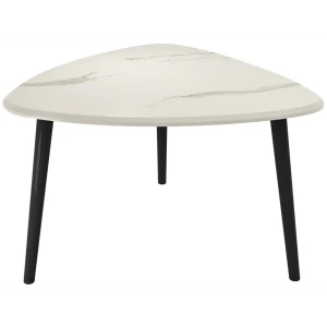 Журнальный столик треугольный 69x66 см белый