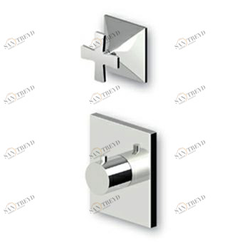 ZB1659 - R97820 Встраиваемый термостатический смеситель для душа 1/2 "с запорным вентилем. Zucchetti Bellagio 