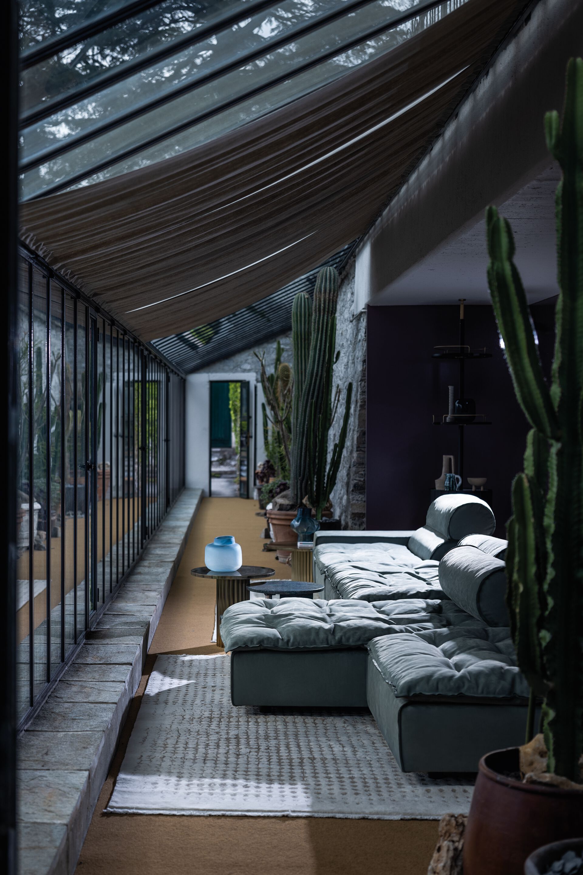 Кожаный модульный диван Baxter Miami Soft ARCH-00053774 - Вид №3