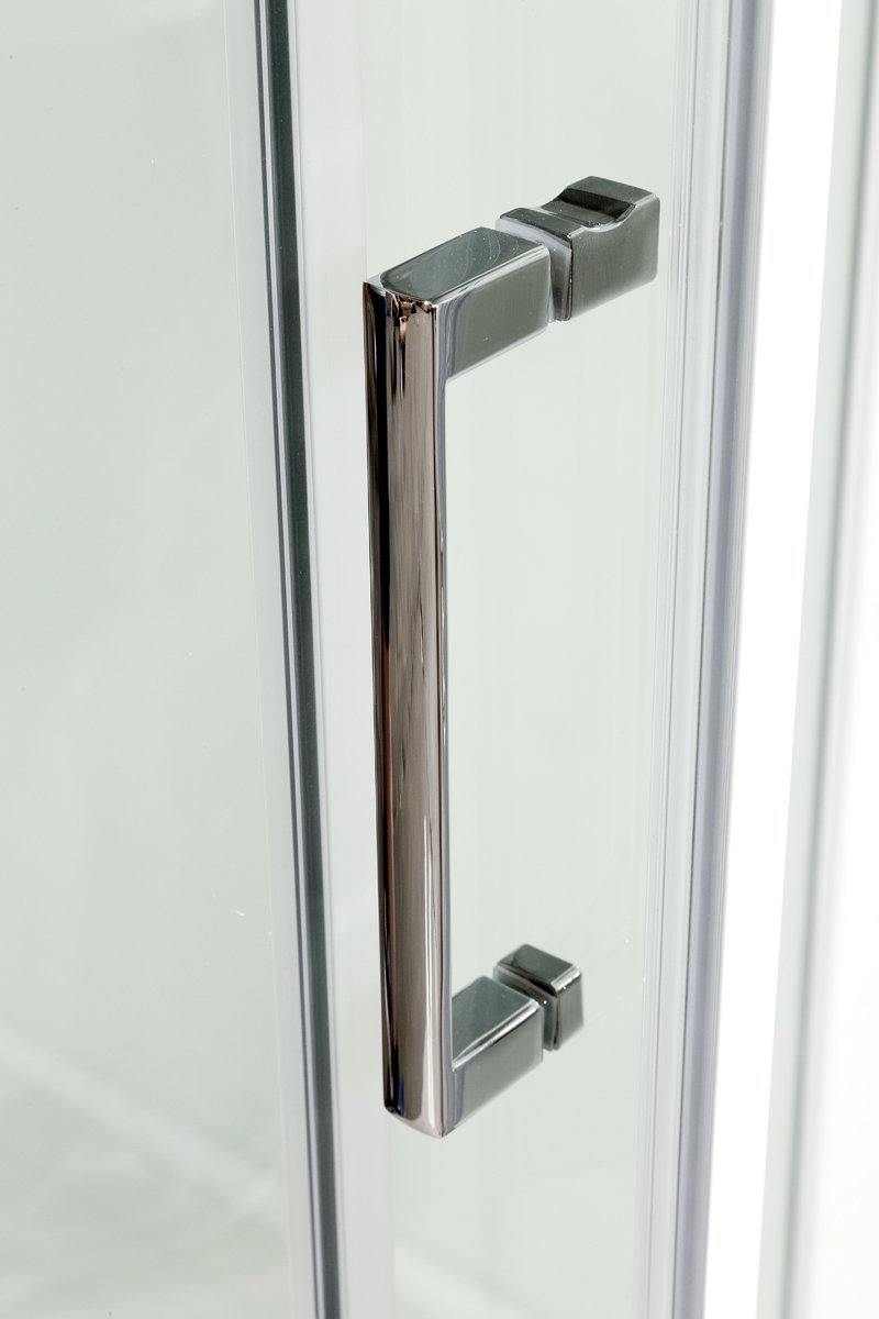 L 810 стандартная BLACK Душевая кабина DETO Серия L А01 LED с кнопкой - Вид №5