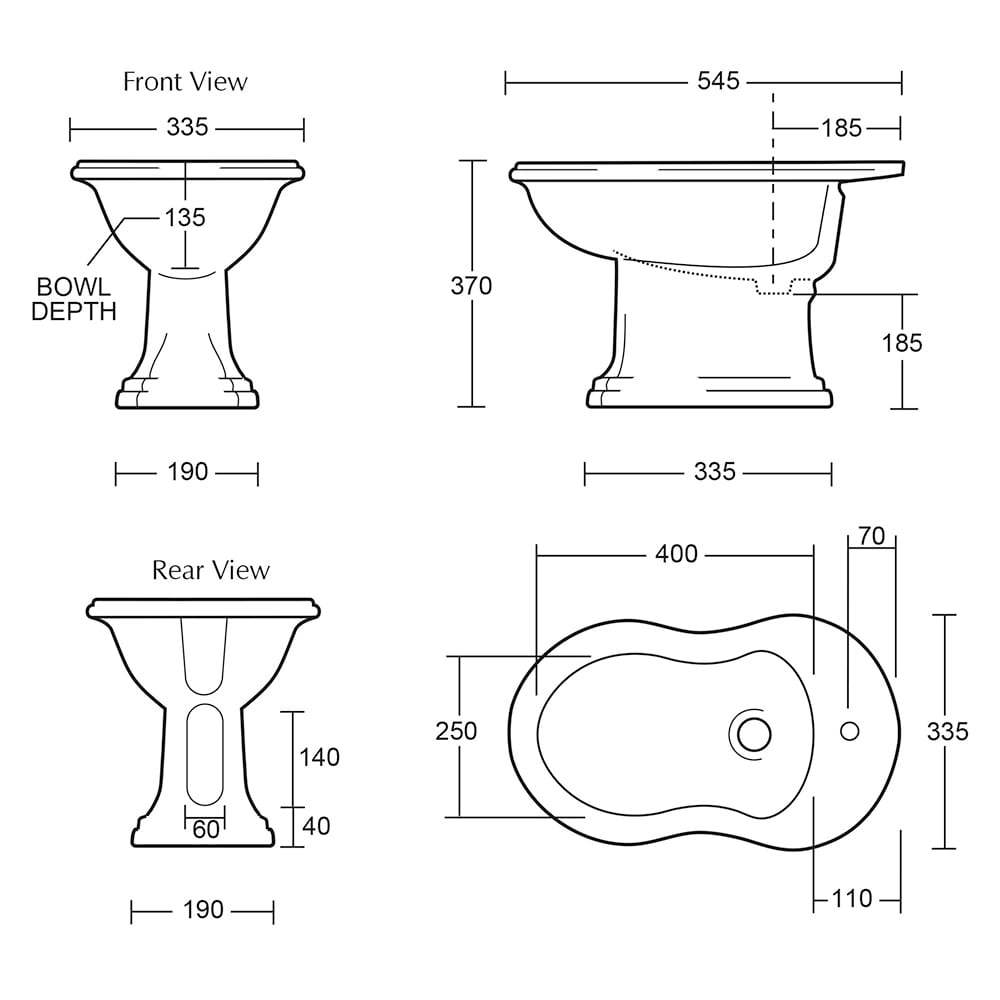 IMSR164 Дрифт Биде Black Sapphire Imperial  - Вид №2