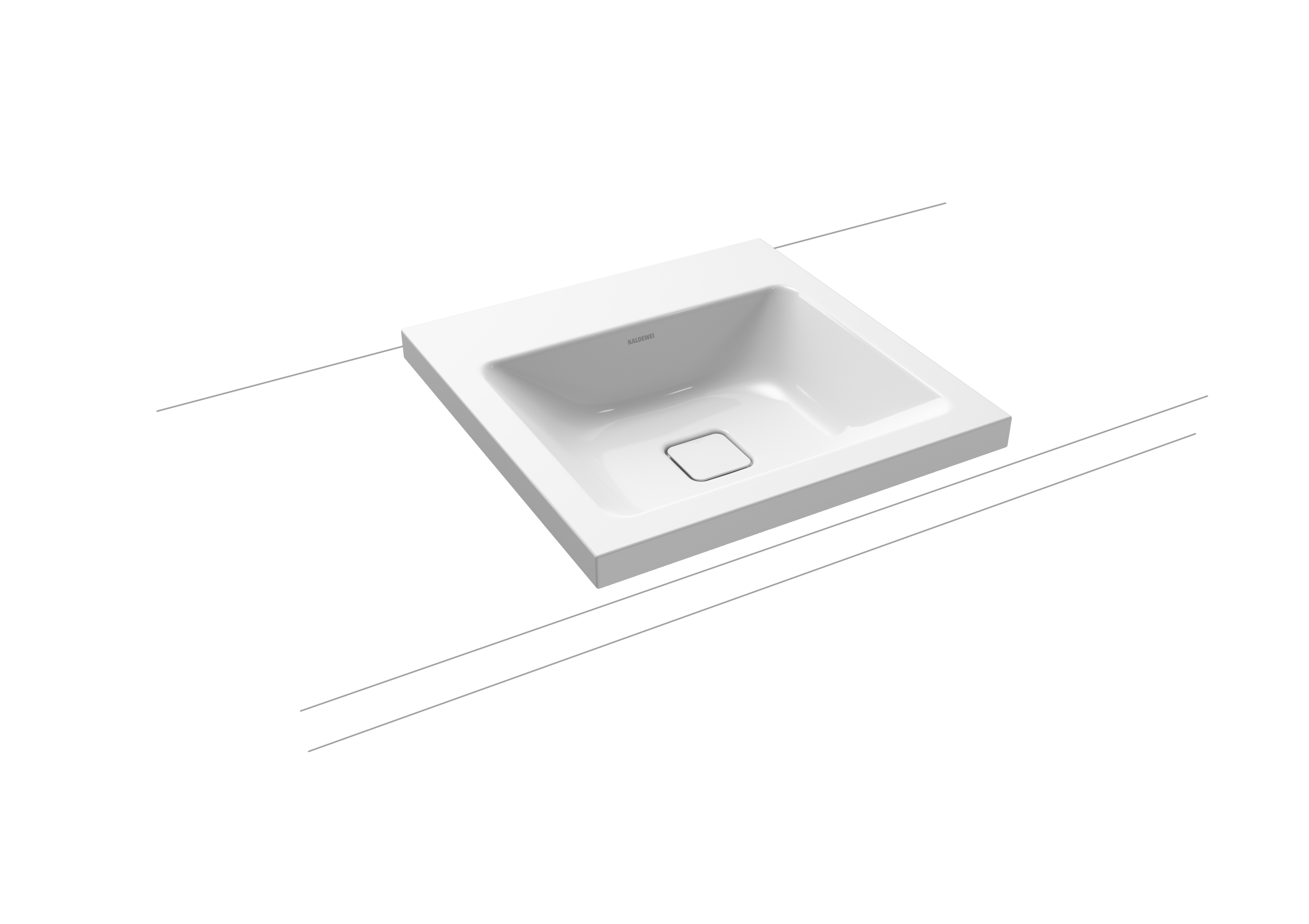 Умывальник KALDEWEI Сталь эмалированная 3083 455 холодный серый 70 30833083455  - Вид №1