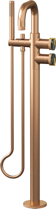 E-11557-R2MG-L1BAU-BRG Смеситель напольный отдельностоящий (внешняя часть) GRAFF MOD+