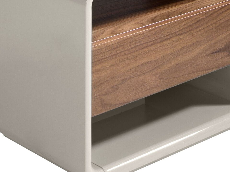 Прямоугольная прикроватная тумбочка из МДФ с ящиками Angel Cerda Nature Life ARCH-00092995 - Вид №4